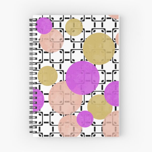 Item preview, Multicolored watercolor polka dots on a geometric background  multicolored designed and sold by fuzzyfox.
