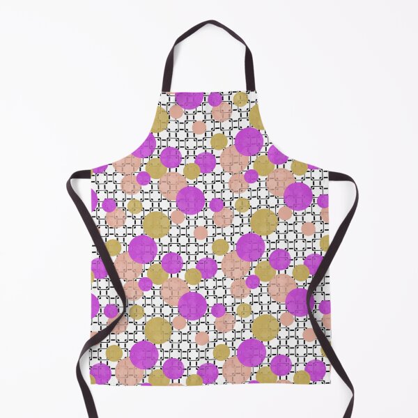 Item preview, Multicolored watercolor polka dots on a geometric background multicolored designed and sold by fuzzyfox.