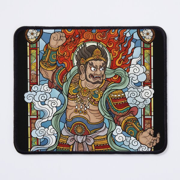 Item preview, Stained Glass Nio Guardians – Fierce Protectors of the Temple designed and sold by Atelier Jin.