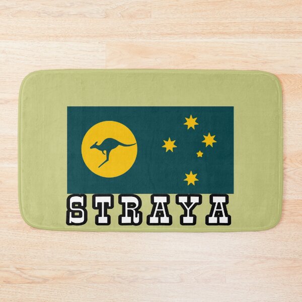 Item preview, STRAYA. Kangaroo Sun Flag Australia  designed and sold by Kangaroo Sun.