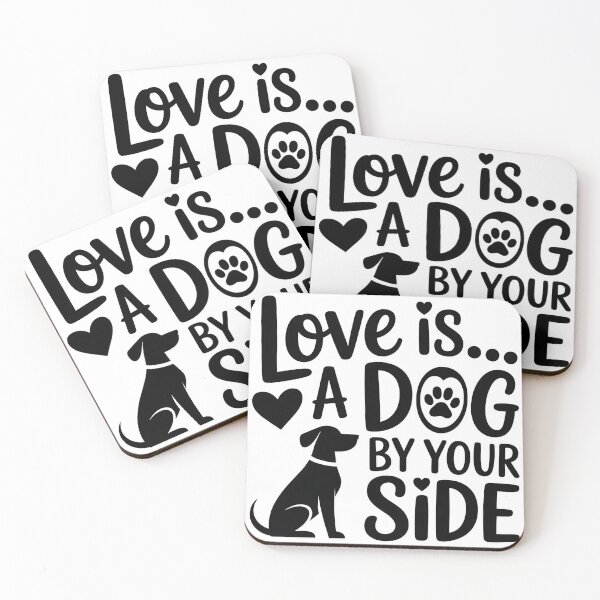Item preview, Love is a dog by your side designed and sold by CHILLIN-Shop.