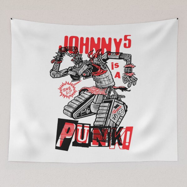 Item preview, Johnny Five Is A Punk designed and sold by SabineBlondel.