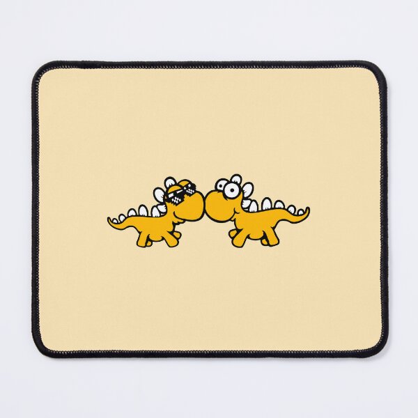Item preview, 2 Dino Stegosaurus Sunglasses Pixel Retro Style Friends Team designed and sold by shirt-o-mat.