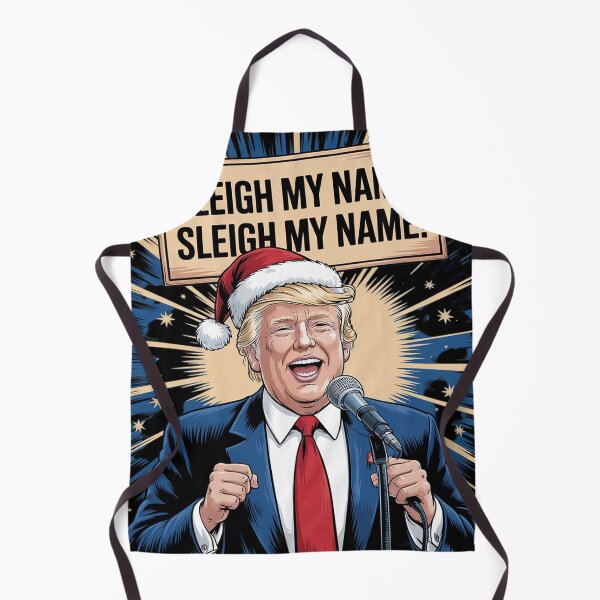 Aperçu de l'œuvre Sleigh My Name Sleigh My Name Trump chante Noël créée et vendue par Charidana.