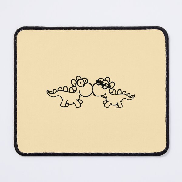 Item preview, 2 Dino Stegosaurus Sunglasses Pixel Retro Style Friends Team designed and sold by shirt-o-mat.