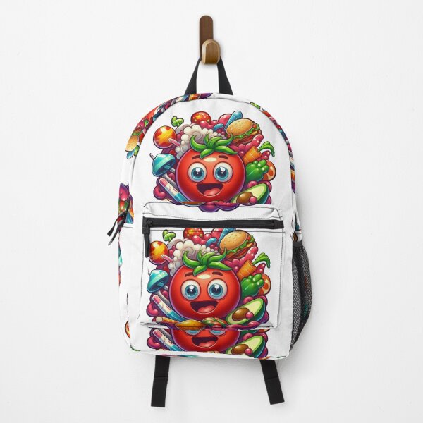 Item preview, Happy Tomato with Food and Sweets Fun and Vibrant Design designed and sold by DibuHumor.