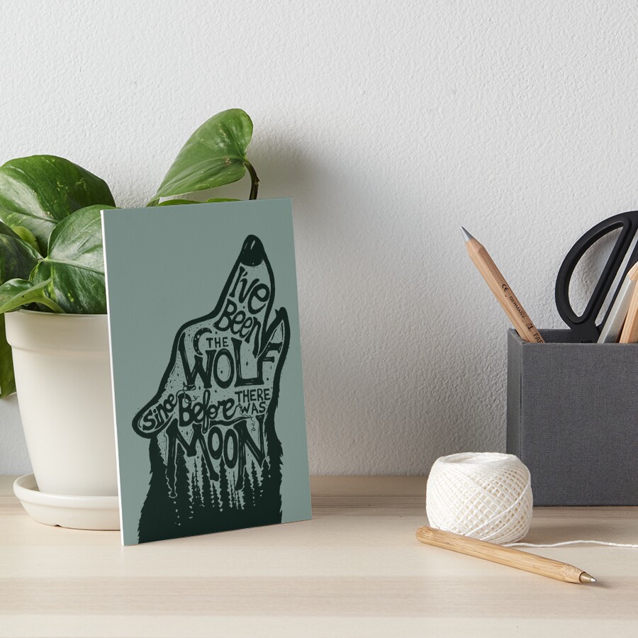 The Wolf Art Board Print