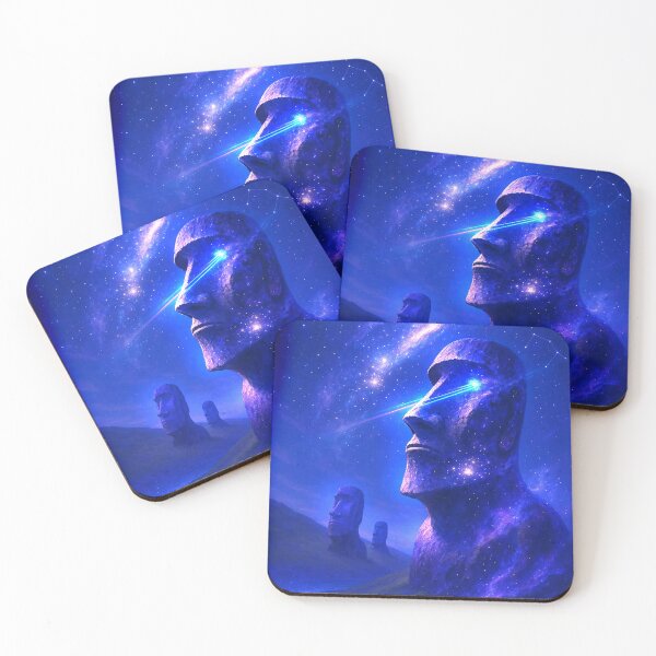 Item preview, Cosmic Sentinels  (ILLUMINATION) - EASTER ISLAND  designed and sold by CleverCulture.
