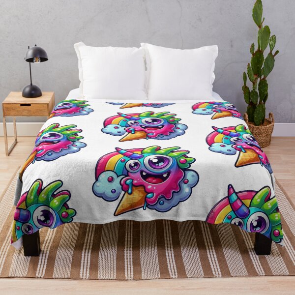 Item preview, Unicorn Monster Ice Cream with Rainbow Kawaii and Colorful Design designed and sold by DibuHumor.