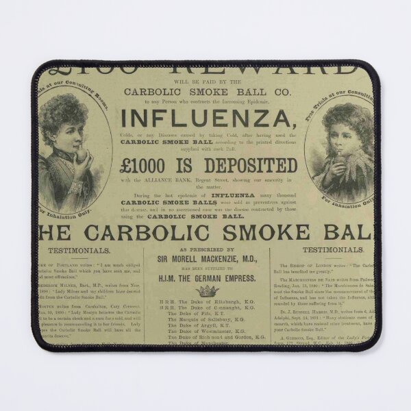 Item preview, The Carbolic Smoke Ball Company. The Lawyers' Favourite Puff. designed and sold by ProjectLXX.