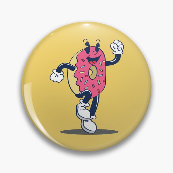 Item preview, Running Cartoon Donut designed and sold by DesignsbyChino.
