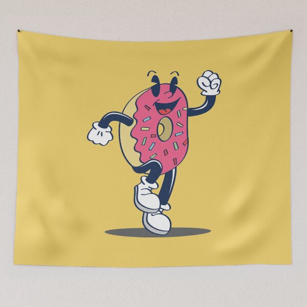 Item preview, Running Cartoon Donut designed and sold by DesignsbyChino.