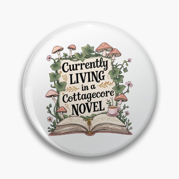 Item preview, Currently Living in a Cottagecore Novel designed and sold by marshmelephant.
