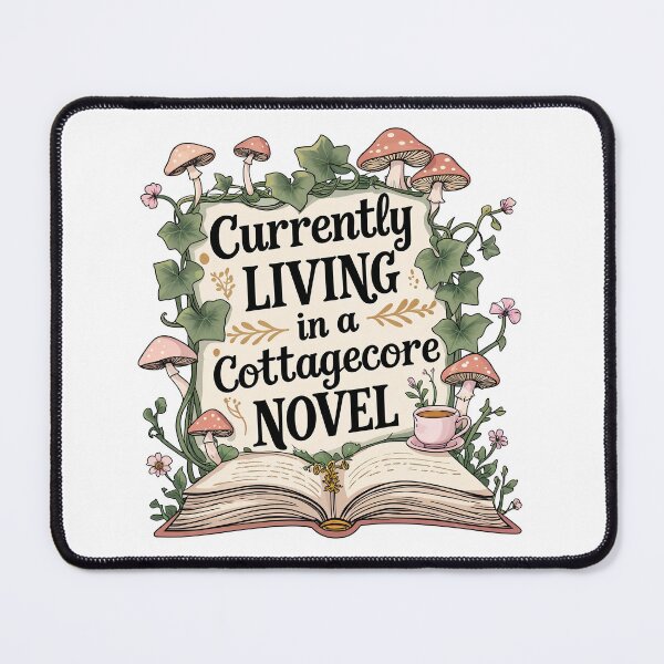 Item preview, Currently Living in a Cottagecore Novel designed and sold by marshmelephant.