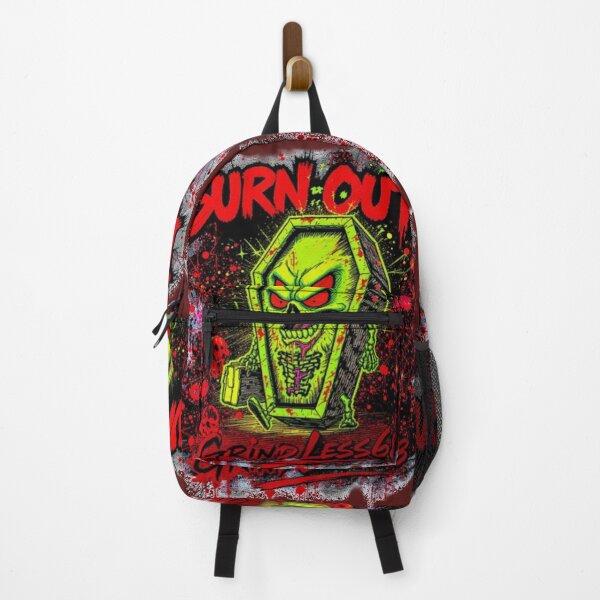 Item preview, Burnout Coffin Skeleton Streetwear Art designed and sold by GrindLess68.