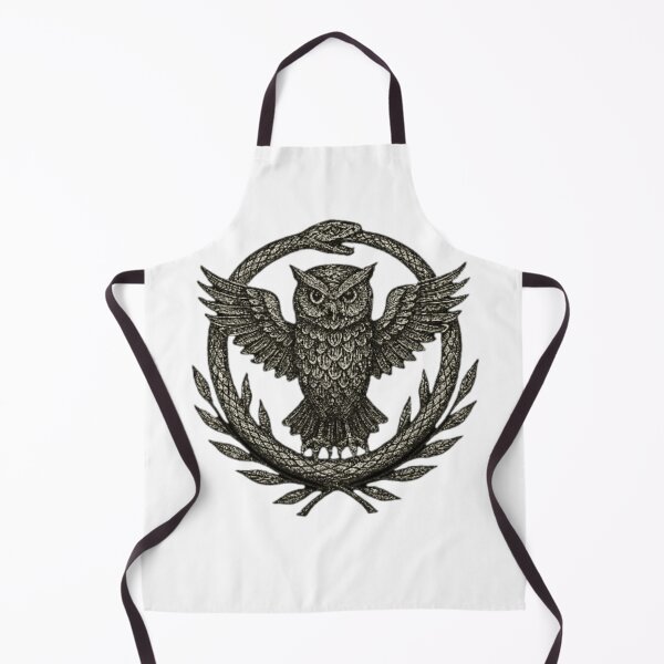 Item preview, Dark Academia Owl Ouroboros Symbol | Mystical Wisdom & Eternity Art designed and sold by OutterFit.