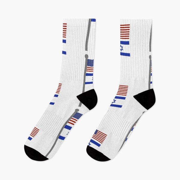 Item preview, Flagpole with American and Israeli flags  designed and sold by Rachel the Artist .