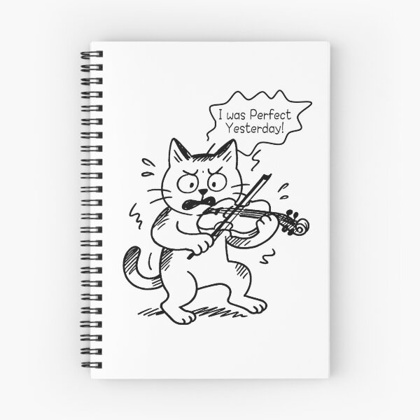 Item preview, It Was Perfect Yesterday – Violin Cat designed and sold by Takapi Labo.