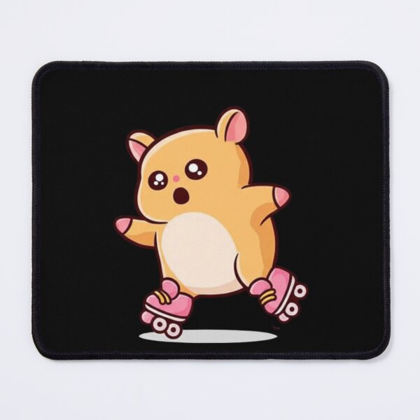 Item preview, Chibi Hamster on Roller Skates – Cute Kawaii Funny Hamster Design designed and sold by ColorSplash123.