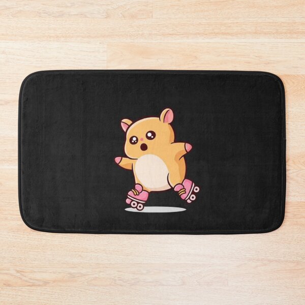 Item preview, Chibi Hamster on Roller Skates – Cute Kawaii Funny Hamster Design designed and sold by ColorSplash123.