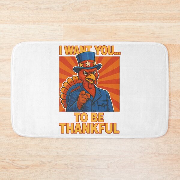 Item preview, I Want You To Be Thankful: Uncle Sam Turkey Holiday  designed and sold by k3rstman1.