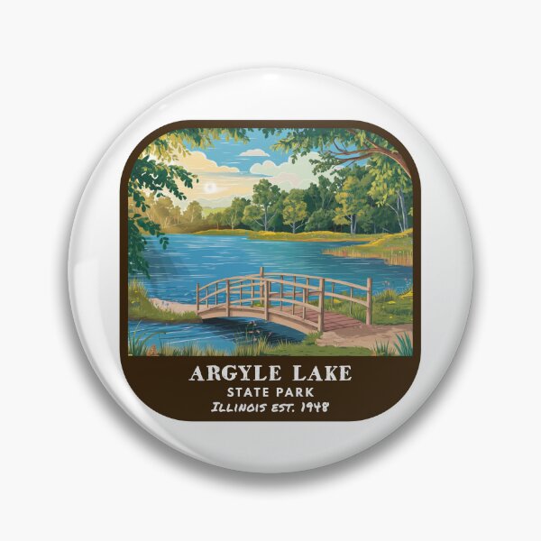 Item preview, Vintage Argyle Lake State Park (Illinois State Park) designed and sold by RabbitK.