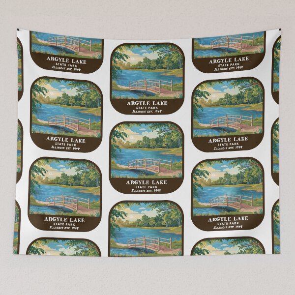 Item preview, Vintage Argyle Lake State Park (Illinois State Park) designed and sold by RabbitK.