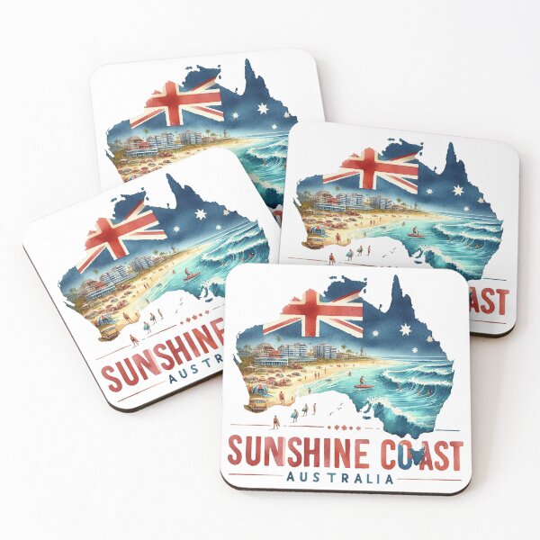 Item preview, Sunshine Coast Australia - Travel Art designed and sold by maximinano100k.