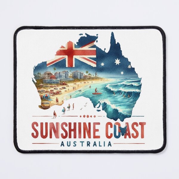 Item preview, Sunshine Coast Australia - Travel Art designed and sold by maximinano100k.