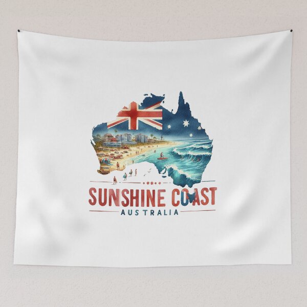 Item preview, Sunshine Coast Australia - Travel Art designed and sold by maximinano100k.