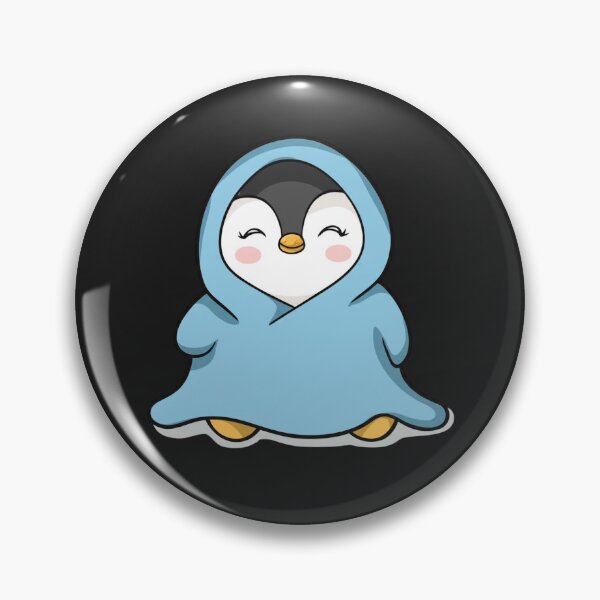 Item preview, Chibi Penguin in Oversized Hoodie – Cute Kawaii Cozy Penguin Design designed and sold by ColorSplash123.