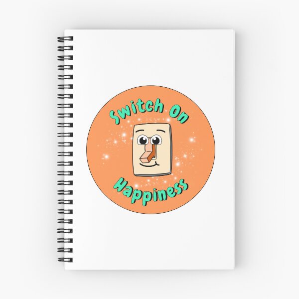 Item preview, Switch On Happiness, Orange Light Switch, Cartoon Character, Positive  designed and sold by AASparksDesigns.
