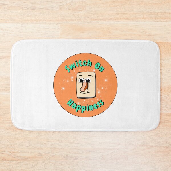 Item preview, Switch On Happiness, Orange Light Switch, Cartoon Character, Positive  designed and sold by AASparksDesigns.