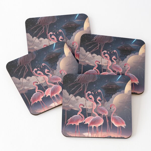 Item preview, Flamingo Celestial Observatory designed and sold by SaltySourDesig.