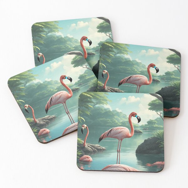 Aperçu de l'œuvre Lac Flamingo Flute créée et vendue par SaltySourDesig.