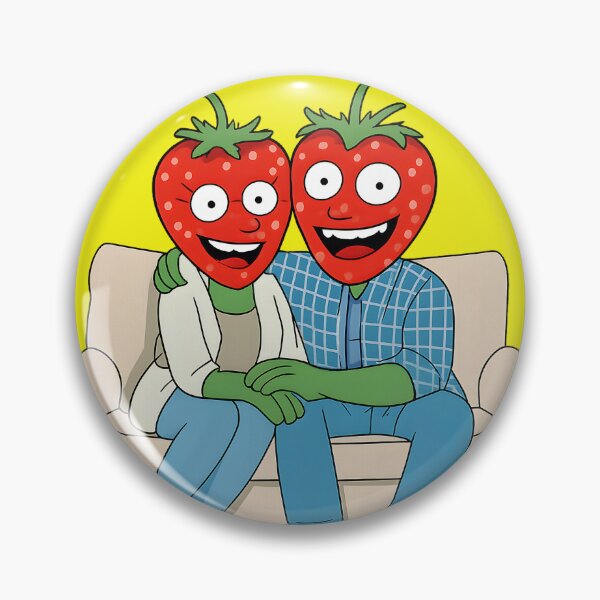Item preview, Strawberry Couple on the Couch – Fruit Love designed and sold by DataPixelRenzo.
