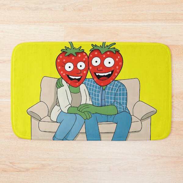 Item preview, Strawberry Couple on the Couch – Fruit Love designed and sold by DataPixelRenzo.