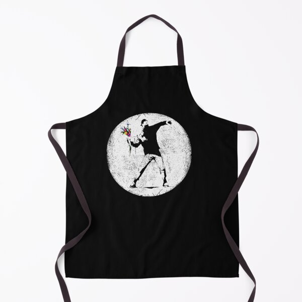 Item preview, Banksy Protester Throwing Flowers designed and sold by idu-suo.