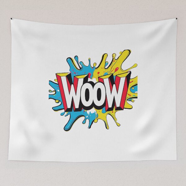 Item preview, WOOW Splash – Colorful Pop Art Comic Style designed and sold by rouzaina.