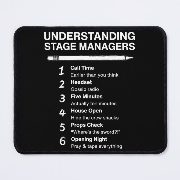Item preview, Understanding Stage Managers – Funny Theatre Tech Jargon Design designed and sold by Shop The Show.