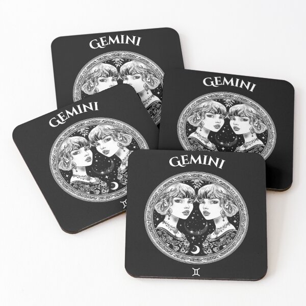 Item preview, Gemini Zodiac Twins – Mystical Astrology Art designed and sold by Zodilite.