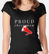 Proud Cheer Mom Women's Fitted Scoop T-Shirt