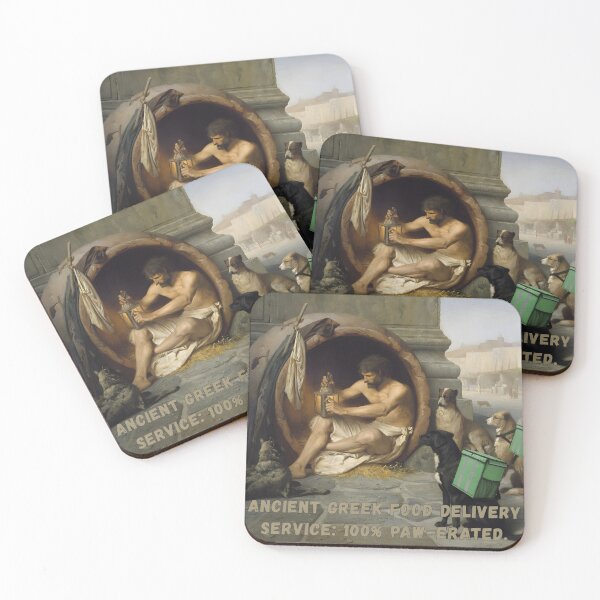 Item preview, Diogenes and the Delivery Dogs | Funny Classical Meme Parody Art designed and sold by The Classics Freak.