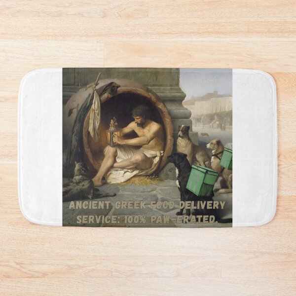 Item preview, Diogenes and the Delivery Dogs | Funny Classical Meme Parody Art designed and sold by The Classics Freak.