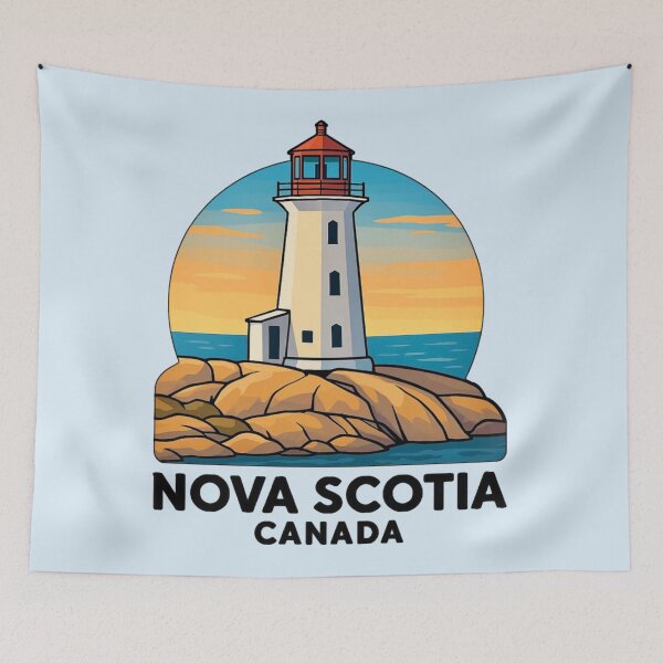 Item preview, Nova Scotia Lighthouse - Canada designed and sold by Myra365Art.