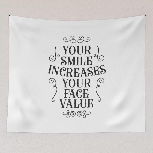 Item preview, Your Smile Increases Your Face Value  designed and sold by Vector-Artist.