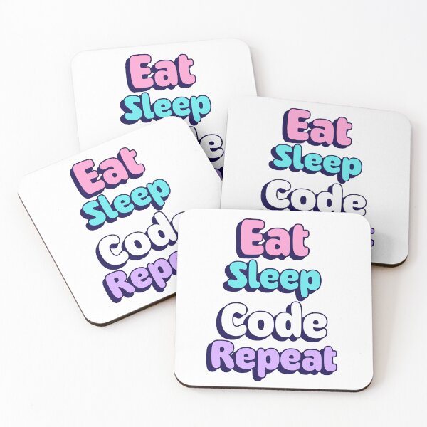 Item preview, Eat Sleep Code Repeat – Funny Programmer Developer Coding Design designed and sold by Ani-24.