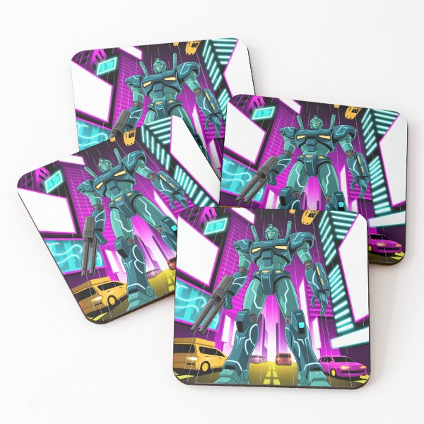 Item preview, Neon Mecha – Cyberpunk Robot Warrior designed and sold by NeoCrea-Geek.