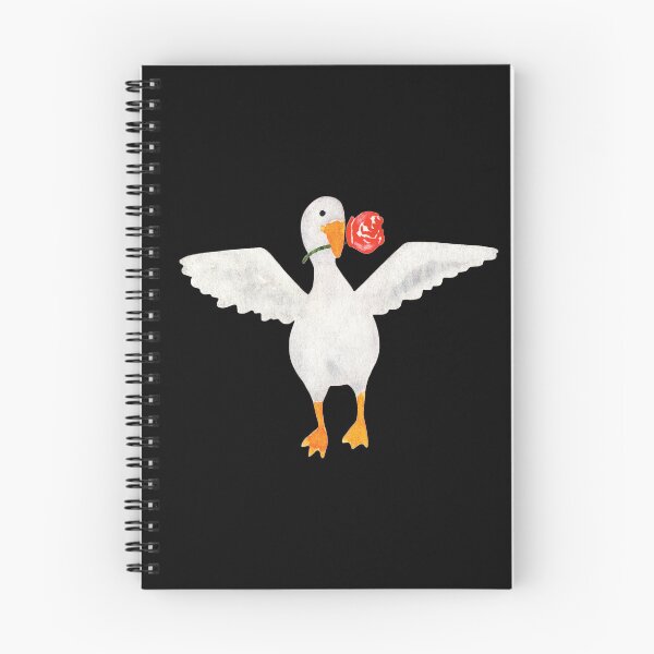 Item preview, Silly Goose with Red Rose in Watercolor designed and sold by andrebalest.art.