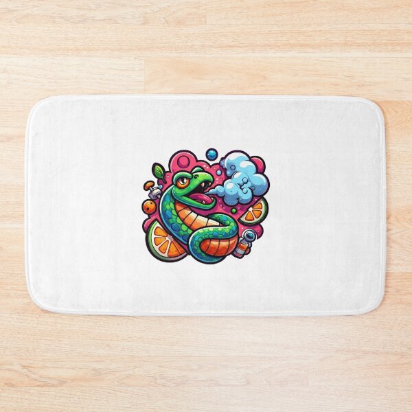 Item preview, Orange Vaping Snake Vibrant Pop Art Design designed and sold by DibuHumor.